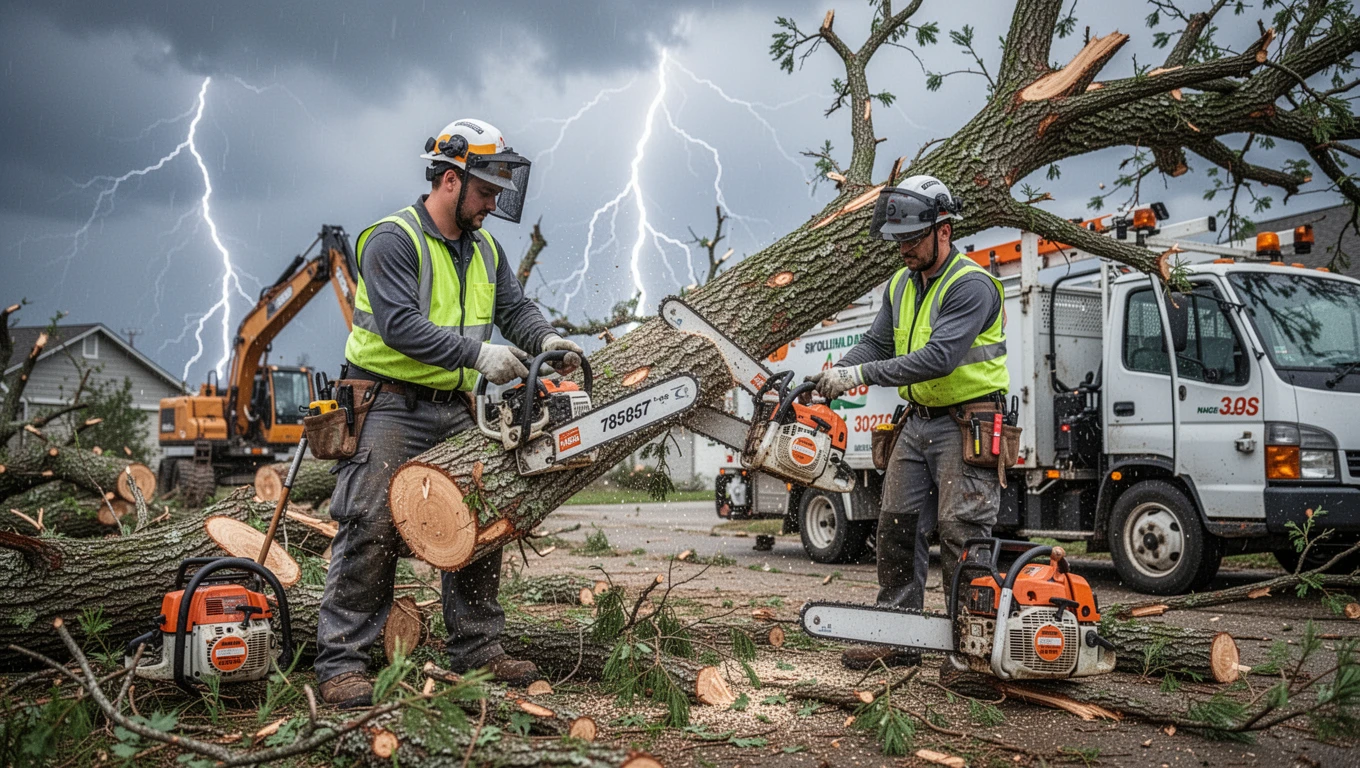 Storm Damage Tree Cleanup