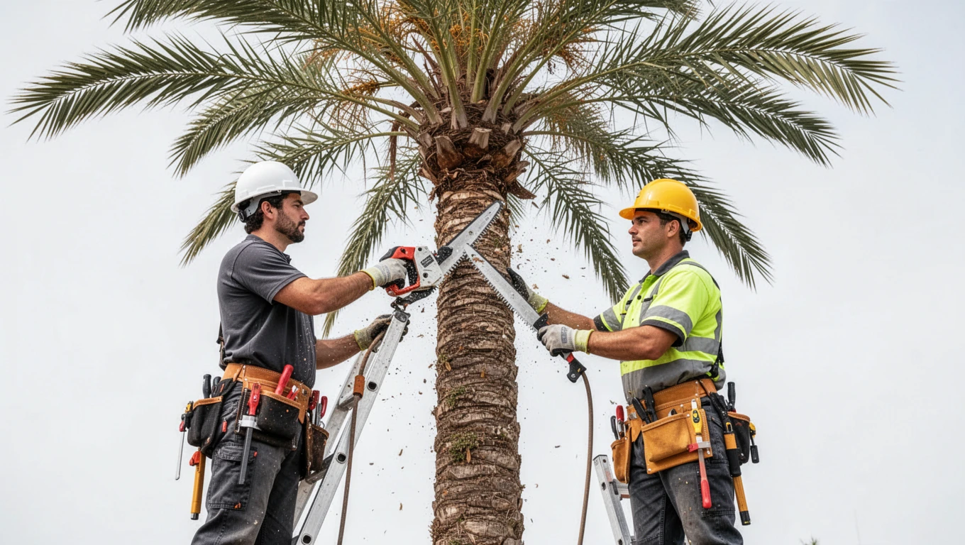 Palm Tree Trimming